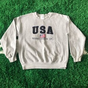 USA Crewneck Sweatshirt - Grey